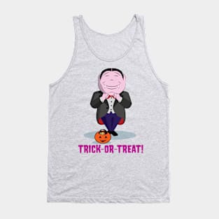 Cute Kid's - The Boo Crew - Cartoon Monsters - Trick or Treat - Handsome Vlad Tank Top